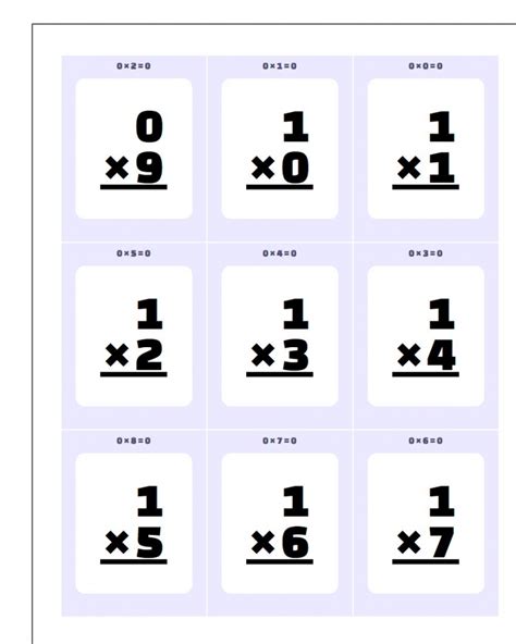 Second Grade Math Flash Cards