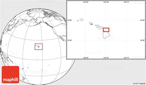 Blank Location Map of Kapaau