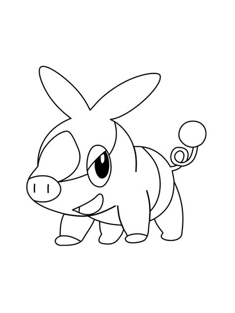 Tepig Pokemon Coloring Pages