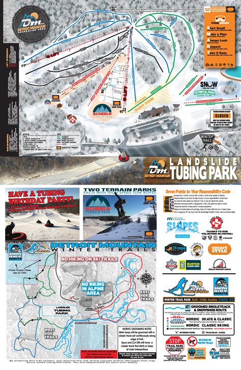 Winter Trail Map - Detroit Mountain