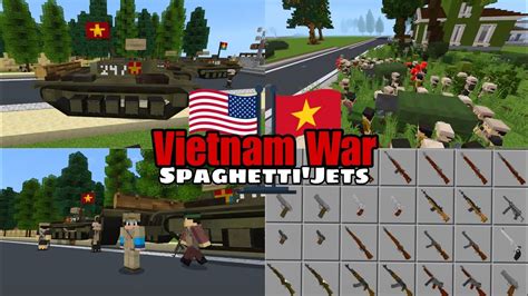 Vietnam War Addon V28 Spaghettijets Gun Mods 3d In Mcpe 12061 Youtube