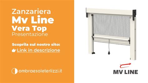 Vera Top Mv Line Zanzariera Verticale Avvolgibile A Molla Con