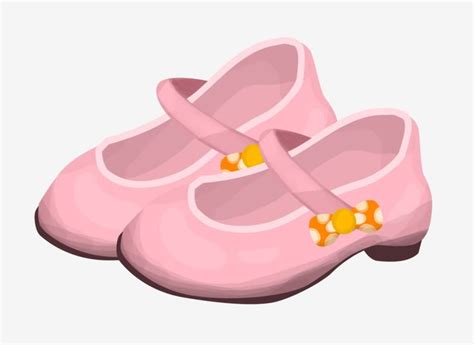 Vector Image Of Pink Shoes For Little Girl Stock Illustration Download