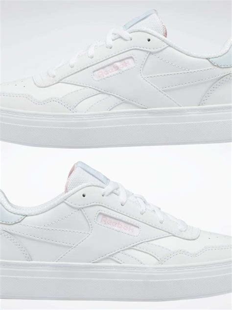 Reebok Court Advance Bold Γυναικεία Sneakers Cloud White Glass Blue Pink Glow Gw2088