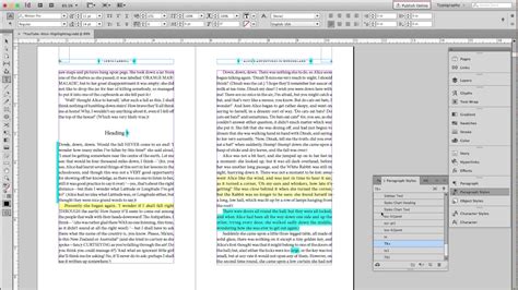 Blue Highlighting In Indesign Cc Youtube