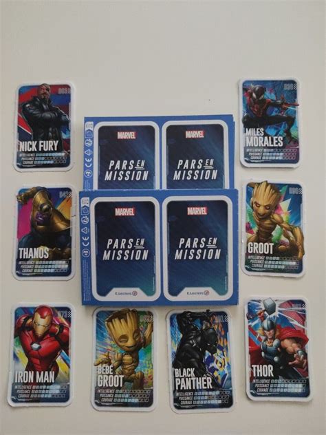 Carte Leclerc Marvel 2022 Pars En Mission Au Choix EBay