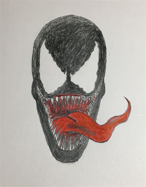 How To Draw Venom Head