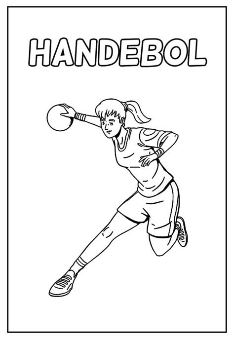 Desenhos De Handebol Para Colorir Bora Colorir