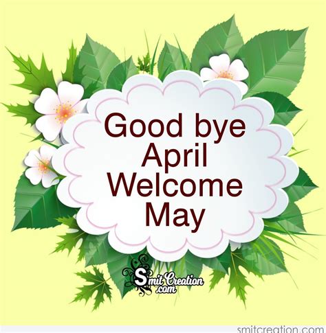 Goodbye April Clip Art