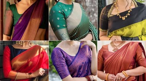 Silk Sarees Blouse Designnew Trending Silk Saree Blouse Designsilk