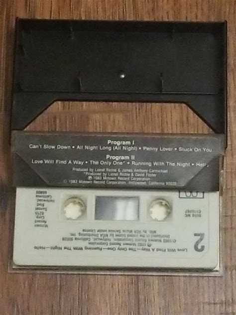 Lionel Richie Can T Slow Down Cassette Motown Records Very Good