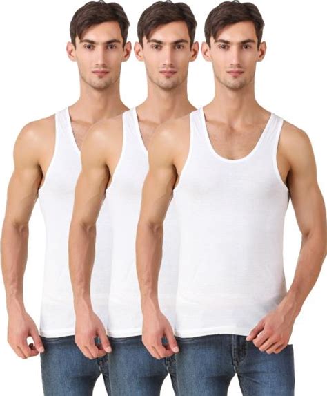 Buy Hap Mens Cotton White Vest S Pack Of 3 Undershirts Online At Best Prices In India