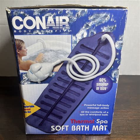 Conair Thermal Spa Mbts2n Full Body Massage Action Soft Bath Mat New