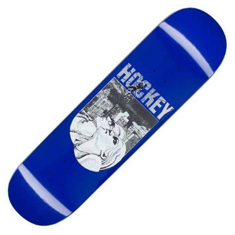 Hockey Skateboards Andrew Allen Look Up Blue Skateboard Deck 8 25