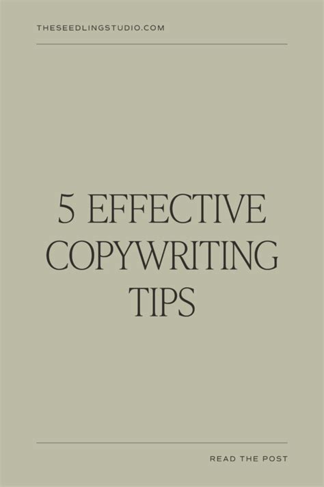 5 Effective Copywriting Tips to Generate More Sales | Seedling Studio