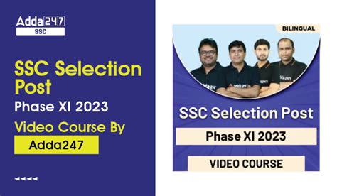 Ssc Selection Post Phase Xi Bilingual Video Course By Adda