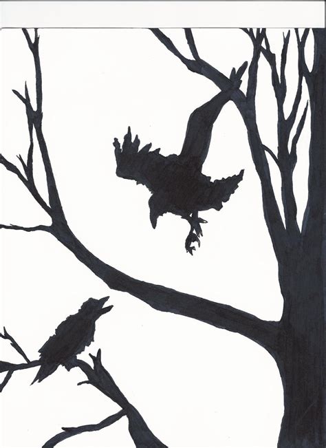 Simple Crow Silhouette by xXBriiBriiXx on DeviantArt