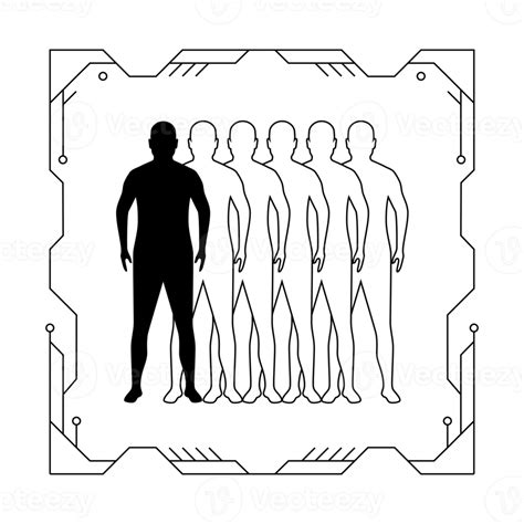 Human Cloning In Futuristic Interface 20950985 Png