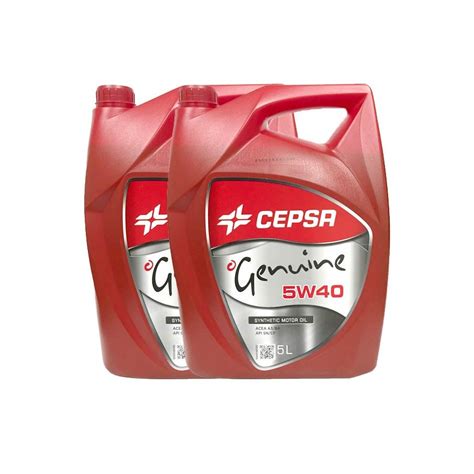 Cepsa 5W40 Genuine 5w40 OFERTA 2 LATAS 5L Mejor Precio