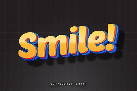 Premium Vector Editable 3d Trendy Lettering Text Effect