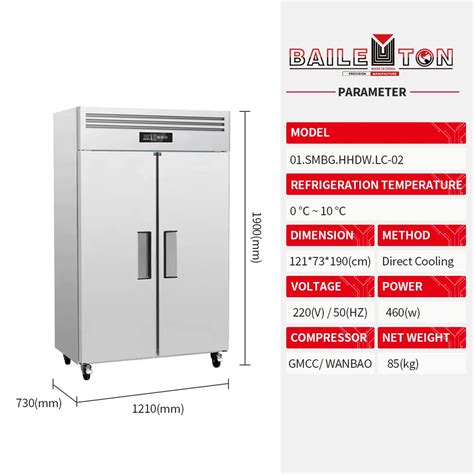 Stainless Steel 2 doors fully refrigerated Upright freezer, China ...