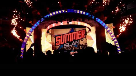 Wwe Summerslam Pyro 2013 Live Youtube