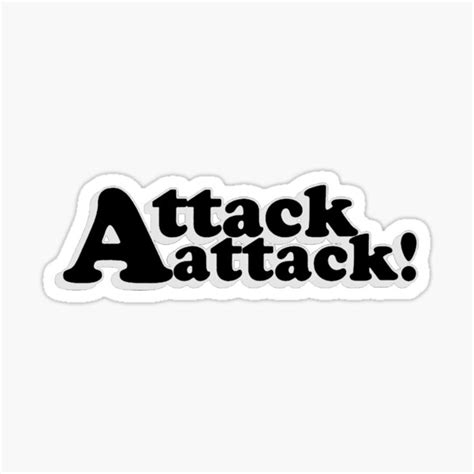 "Attack Attack! Logo" Sticker for Sale by kosterman17 | Redbubble