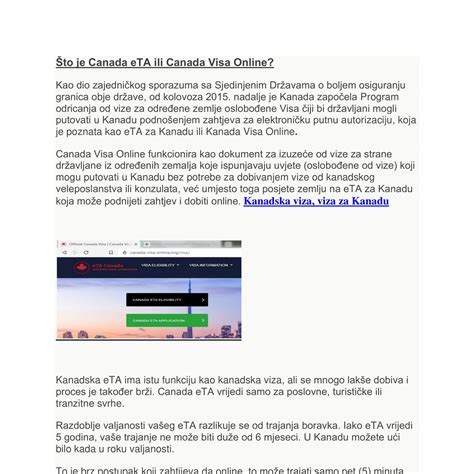 Što je Canada eTA ili Canada Visa Online.pdf | DocDroid