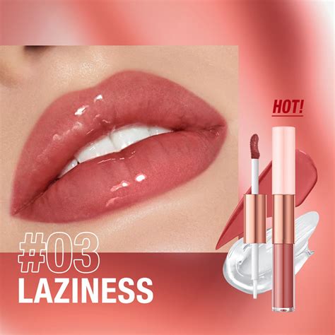 Zmzmskgsi Lip Glosses Pack Double Headed Lipstick Velvet Mist 2 In 1