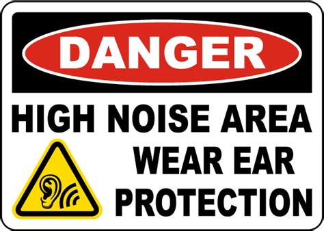 High Noise Area Wear Ear Protection Sign Get 10 Off Now