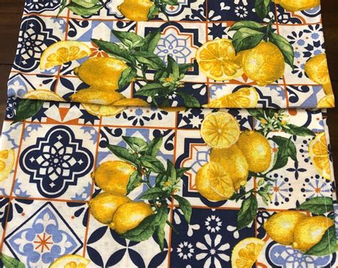 Lemon Tea Towels Made In Italy Etsy