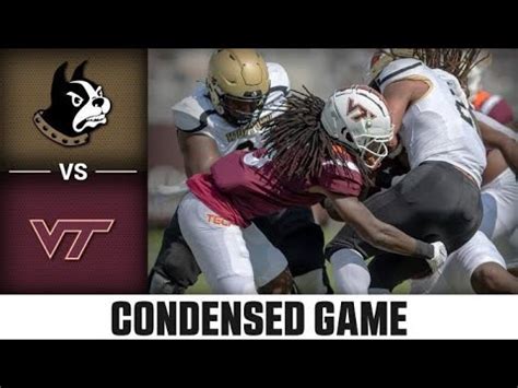 Wofford Vs Virginia Tech Condensed Game Acc Football Youtube