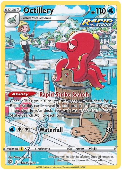 Octillery Brilliant Stars Trainer Gallery TG3 Pokemon Card