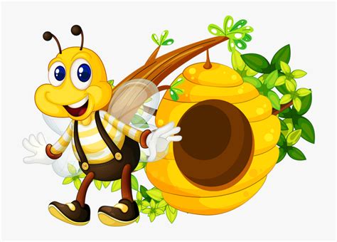 Transparent Bee Emoji Png Beehive Vector Free Download Free