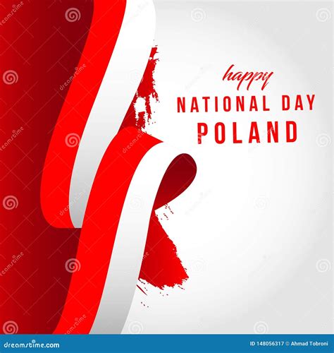 Happy Poland National Day Vector Template Design Illustration Stock Vector Illustration Of