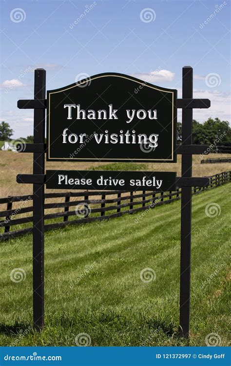 Thanks For Visiting Sign In Upperville Virginia Stock Image Image Of