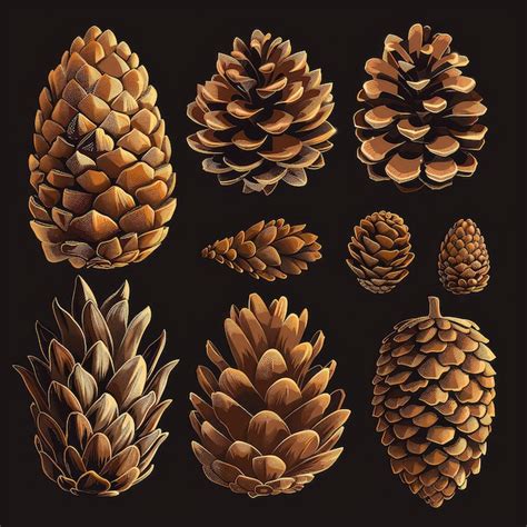 Premium Photo Pinecone Vector Illustration In High Resolution