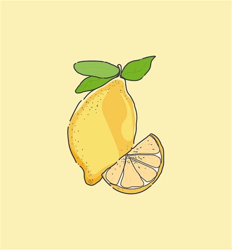 Premium Vector Hand Drawn Lemon Fruit