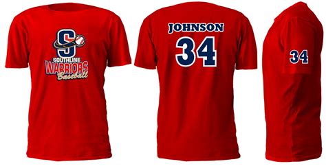 Warriors Baseball Beautifully Designed Custom Baseball Shirts Tagsports