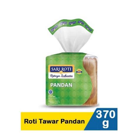 Jual Sari Roti Roti Tawar Kupas Pandan Double Soft Gandum