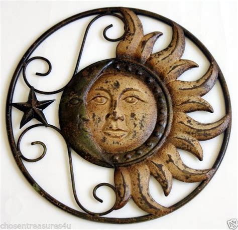 Sun+and+Moon+Home+Decor+|+Metal+SUN+MOON+Wall+Art+12.25+in.GARDEN+HOME ...