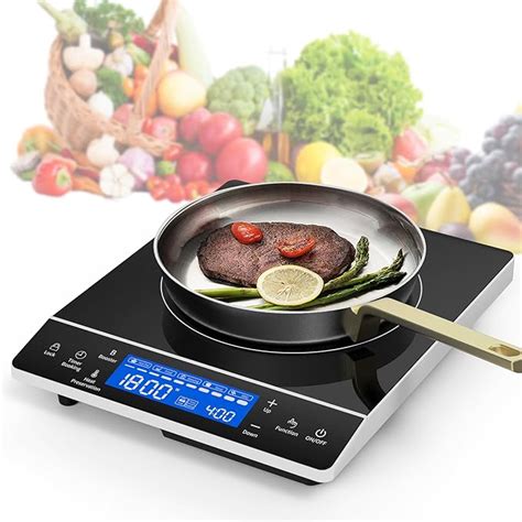 Amazon GIHETKUT Single Burner Induction Cooktop 1800W 110V