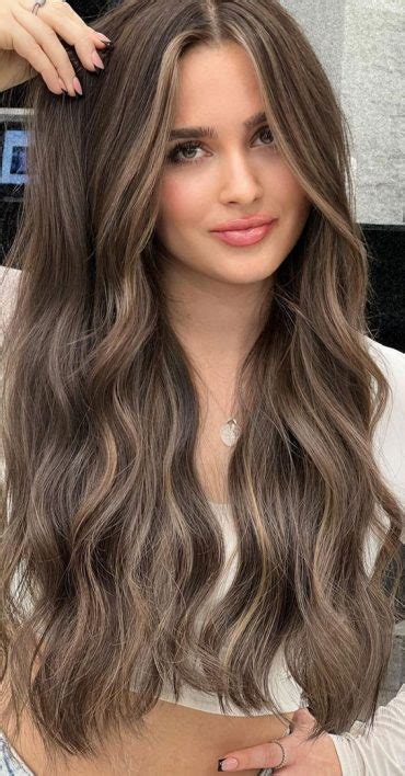 Brunette Brown Hair Colours Hairstyles Ash Brown With Highlights