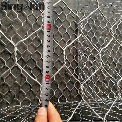 Double Twisted Hexagonal Woven Galvanized Steel Gabion Wire Mesh