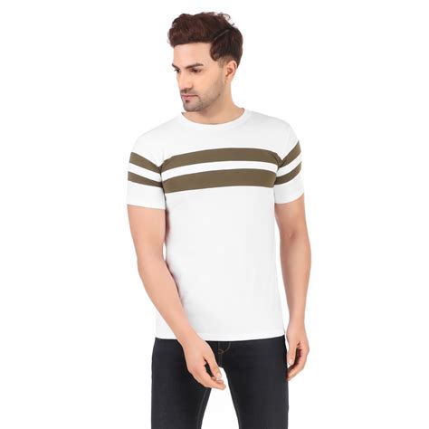 Men S White Printed Round Neck T Shirt Medium At Rs 210 In New Delhi