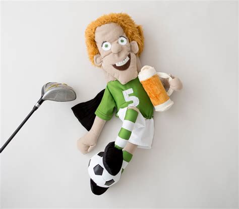 Custom Golf Headcovers And Puppets Golf Club Headcover Fun Footballer