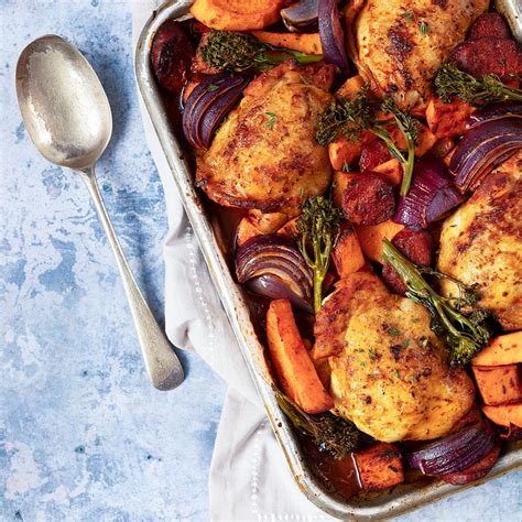 Spicy Harissa Chicken Traybake Recipe Easyfood