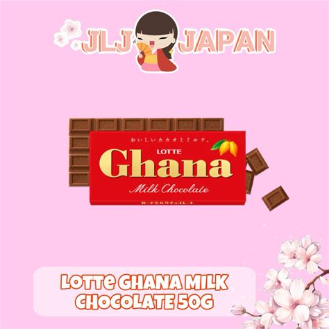 Lotte Ghana Milk Chocolate 50g Shopee Philippines