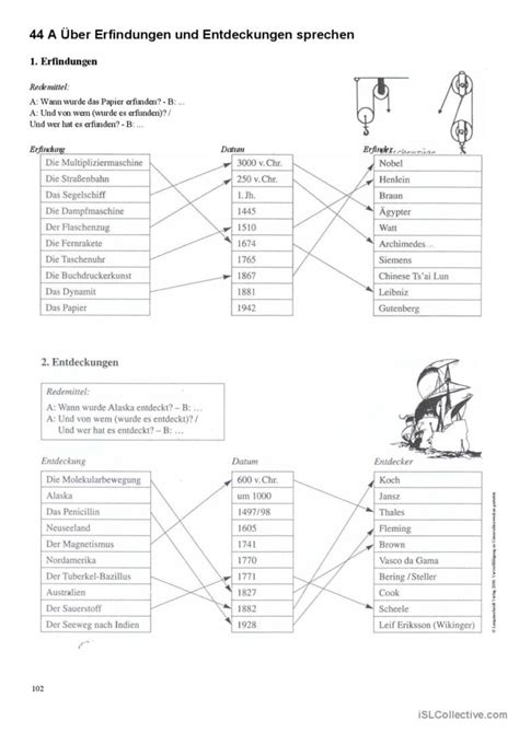 Erfindungen Deutsch Daf Arbeitsbl Tter Pdf Doc