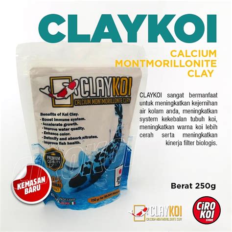 Jual CLAYKOI Calcium Montmorillonite Clay Penjernih Air Kolam Koi